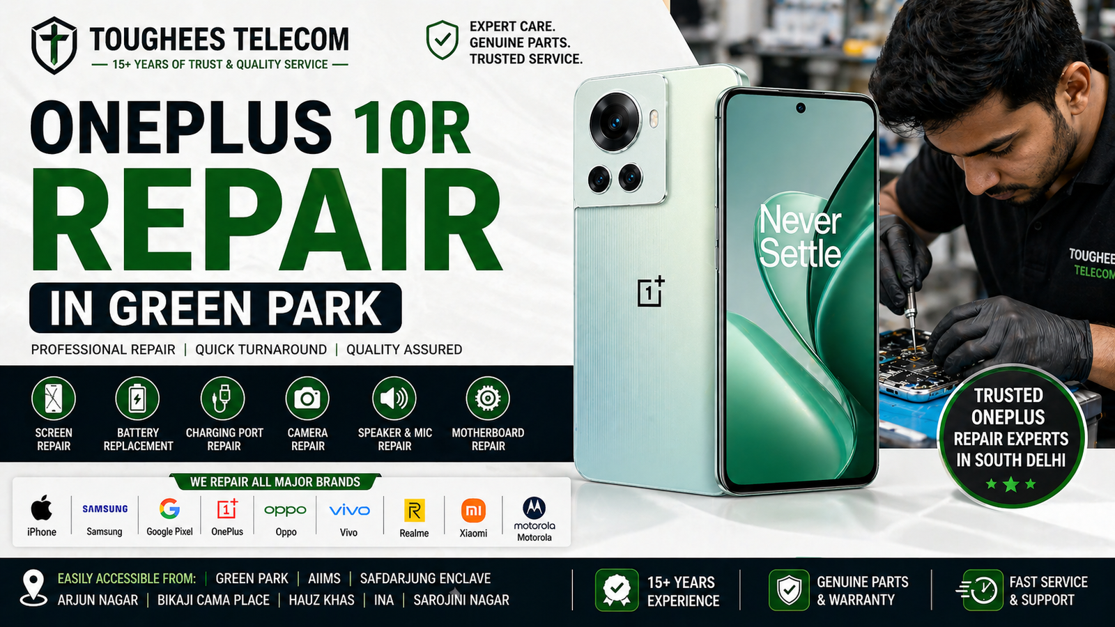 OnePlus 10R Repair in Green Park